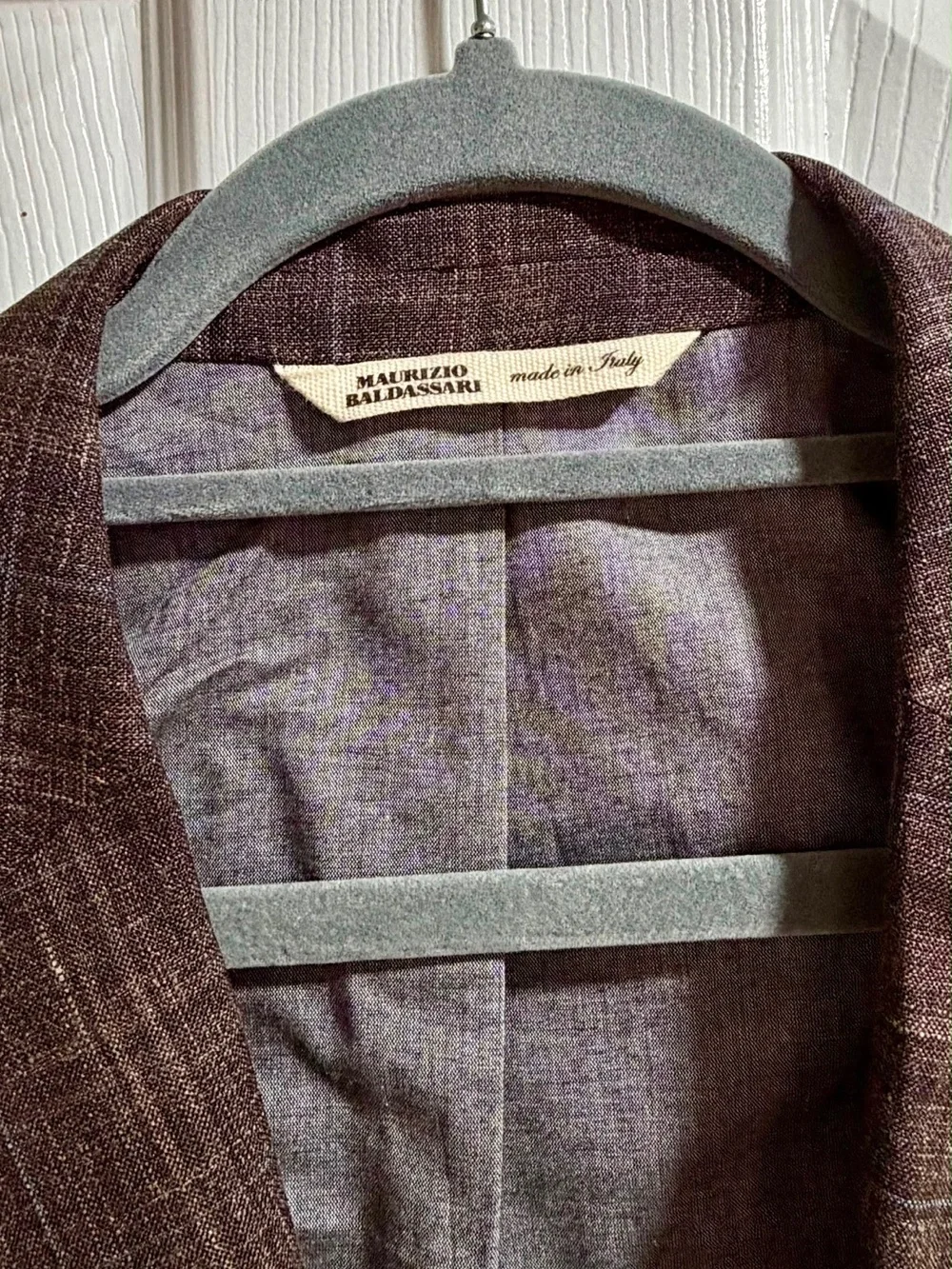 Men's Brown Plaid Sport Coat - Classic Two-Button Blazer